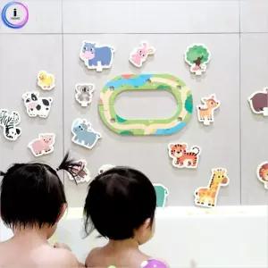 물놀이 스티커 동물/유치원/보육시설/집중력/가정용/용품/장난감/거품기/어린이집/유아/목욕/완구/아동센터