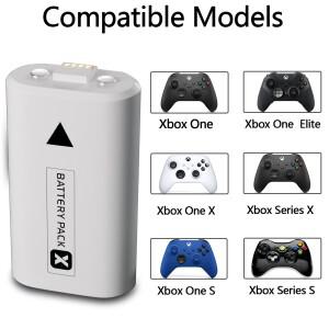 1400mAh 충전식 배터리 Xbox Series X/S One S X Elite 무선 컨트롤러용