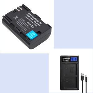 2650mAh LP-E6 LP E6 카메라 배터리 또는 충전기 Canon EOS R R5 R7 R6 60Da 70D 80D 90D 5DSR 5Ds Mark II