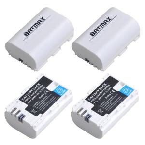 Batmax 2650mAh LP-E6N Bateria LP E6 배터리 Canon EOS 90D R R5 R6 R7 RP 6D 7D 5D Mark II IV 80D