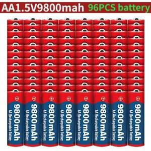 AA 배터리  2026  1.5V 9800mAh 컴퓨터 시계 라디오 비디오 게임 디지털 카메라용 충전식