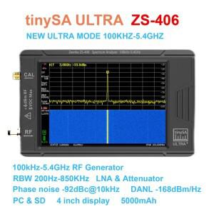 TinySA ULTRA Plus ZS406 휴대용 스펙트럼 분석기 3.95