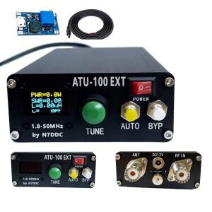 ATU-100 Machine 자동 안테나 튜너  N7DDC 7x7 3.2 펌웨어 프로그래밍 OLED  1.8-50MHz