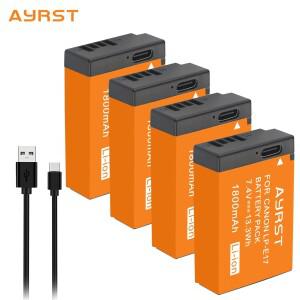 100 mAh LPE17 LP 배터리 USB-C 입력 Canon EOS 200D M3 M6 750D T6i T6s Kiss X8i 카메라