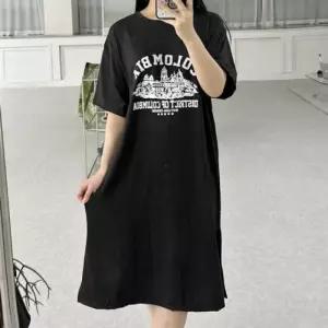 콜롬비아 오버핏 원피스 반팔