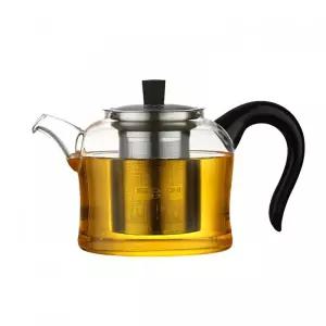(힘찬)유리주전자 DH822 900ml 북대사글라스티팟 티팟 숙우 유리컵 필터 다기 찻잔 포트