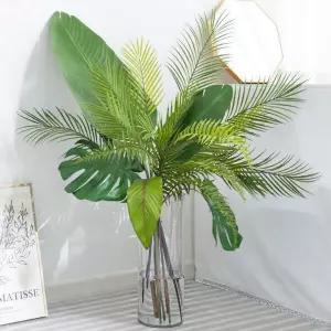 아트박스/플라워트리 대형 아레카 조화 화병 몬스테라 set 110cm DIY 장식