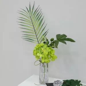 아트박스/플라워트리 수국 조화 화병 베라아이스 set 50cm 인테리어 장식