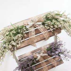 아트박스/플라워트리 안개꽃 조화 가랜드 짚소 60cm 3컬러 인테리어 벽장식