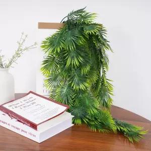 79cm 인공 식물 페르시아 고사리 잎 덩굴 거북이 크리스마스 가을 정원 웨딩 파티 벽 교수형 발코니