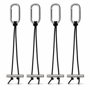 말 가판대용 애드코트 4PCS 버킷 스트랩: 헤비 듀티 홀더 행거 후크 및 물통, 건초 그물, 피더용 조절 가능한 나일론 스트랩 - 트레일러, 헛간, 가판대 정리 액세서리 용품