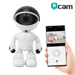 로봇 큐캠 QCAM-K3 보안카메라 무선CCTV 200만 화소
