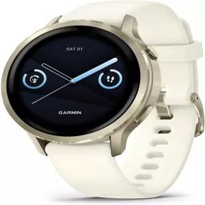 Garmin Venu 4 41mm 고급 및 피트니스 GPS 스마트워치 밝고 다채로운 디스플레이 내장 손전등 배터리