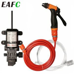 고압 세척기 12V 휴대용 자동차 세탁기 펌프 스프레이 세차 청소 키트 케어 전기 장치