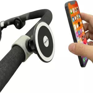 Maxby 유모차 휴대폰 거치대 핸들바용 MagSafe 호환 마그네틱 폰 마운트 몇 초 만에 장착되는 스냅 온