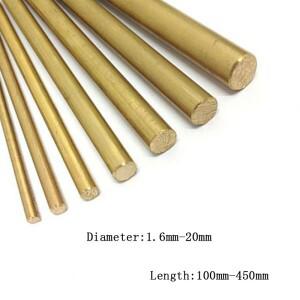 직경 1.6-20mm 길이 100-500mm 하드웨어 DIY 칼 손잡이 용 황동 라운드 바 막대 원형 와이어 튜브 모델 제