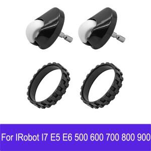 IRobot Roomba I7 E5 E6 500 600 700 800 900 시리즈 Anti-Slip 클리너 액세서리 용 전륜 타이어 스킨 부품