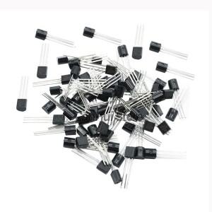 50개 2N2222  2N2907  2N3904  2N4401  2N5403  2N6517  2N5551  2N7000  S8050  TO-92 Transistore Triodo
