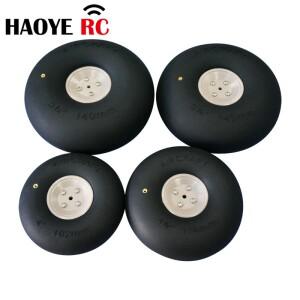 Haoye 1PC 항공기 공압 바퀴 RC 비행기 교체 액세서리에 대 한 4/4.5/5/5.5 인치 풍선 타이어 랜딩 기어 휠