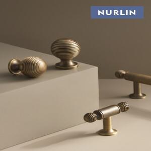 Nurlin 솔리드 브래스  골동품 핸들 볼 단일 구멍 T 자형 레트로 복고풍 엔틱 아메리칸  캐비닛 옷장 롱