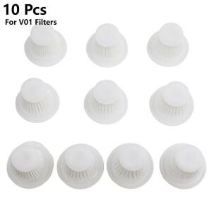 V01 필터 용 10Pcs 자동차 진공 청소기 가전 부품 Portabe 무선 마이크로 액세서리 51x38mm