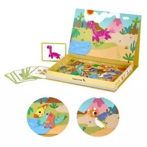 그림카드 좌석 그림판 56pcs 공룡맞추기 자석교구 발달 육아템
