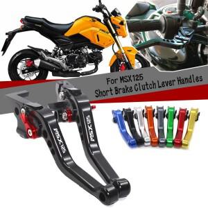 바이크 오토바이 액세서리 혼다 호환 MSX125 GROM 2013- 용 숏 브레이크 클러치 레버 핸들