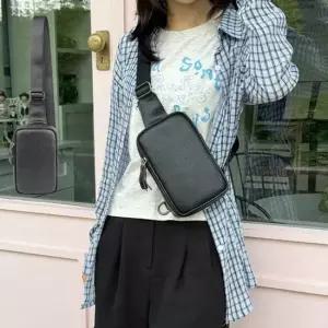 여성 데일리 가죽 슬링백 가벼운 미니 크로스백 블랙 데일리슬링백 캐주얼슬링백