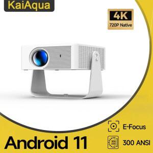 아쿠아 뉴 X3미니 4K 마우스가 자동 된 Wifi6 White 포커스 300ANSI 1080P 360 플러그 휴대용 키스톤 야외 네이티브