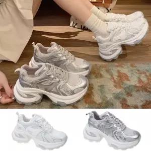 여성 심플디자인 5CM 키높이 매력적인 어글리슈즈 여성운동화 여자운동화 편한운동화