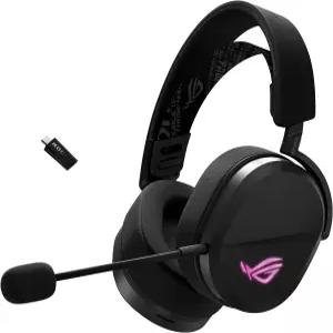 탈착식 마이크가 장착된 ASUS ROG 펠타 무선 게이밍 헤드셋 트라이 모드 BT 2.4GHz USB-C 50mm 티타늄 도금