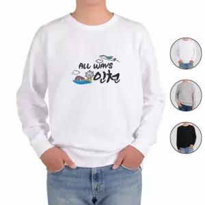 맨투맨 전색상 국내여행 인천 월미도 프린트셔츠