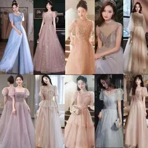 연주드레스 민트 그린 이브닝 돌맘 피로연 웨딩 연회
