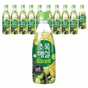 초록매실 스파클링 제로 350ml 20개
