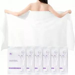 볼로킷스 6팩 일회용 목욕 타월 55x27.5인치 흡수성 여행 캠핑 수영 해변 호텔 부드럽고 위생적인 바디