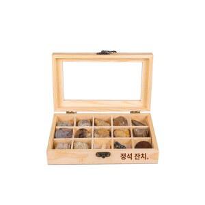 로비 과학 장식품 암석광물 수석 화석 고생물학 기본 거실 사무실 광물 상자 암모나이트