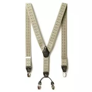 베이지 멜빵 서스펜더 남성 정장 캐주얼 코디 바지멜빵-WFO3L9G