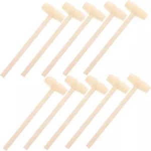 소년용 미니 나무 망치 교육용 비트 10pcs 손안 협응력 향상 손재주 팔 동작 개발 조기 학습을 위한