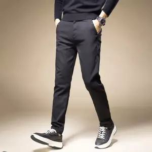 바지 남자 캐주얼 지금딱 신축성 스판 소프트팬츠 봄가을 슬림 배기 스키니핏 조거 트레이닝 OOTD1