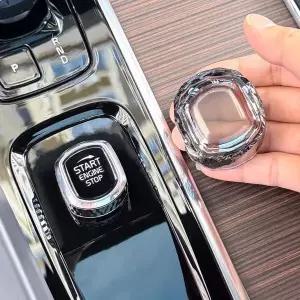 LED전구  XC60 V60 S60 XC90 V90 S90 원버튼 스타트 크리스탈 노브 커버 카 원클릭 스타트 크리스탈 노브