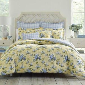 LAURA ASHLEY HOME CASSIDY COLLECTION 럭셔리 울트라 프리미엄 침구 섬세함 사계절 컴포터 세트 스타일리쉬하고