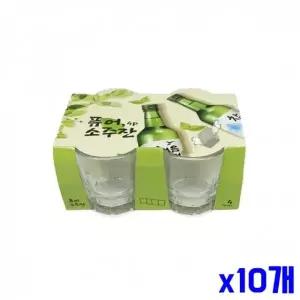 WL 투명한 소주잔 4P x10개 술잔 사케잔 술상 WFLR3GU