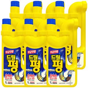 드릴펑 파워 1L [6개] 피죤 배수구 세정제