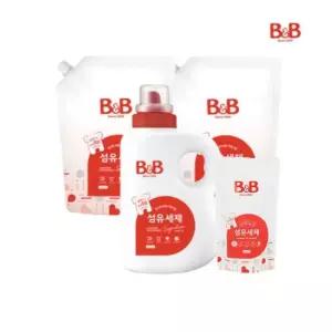 비앤비 아기 세탁세제 (시그니처) 1500ml + 1500ml 리필 x 2개 (증정) 800ml 세제