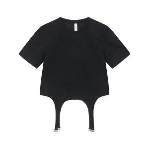 [DION LEE]디온리 여성 가터 반팔 티셔츠 3color C3098R23
