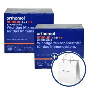 [쇼핑백증정] 오쏘몰 이뮨 멀티비타민 미네랄 (액상 20ml + 정제 919mg) x 30개입 2개 / WJ