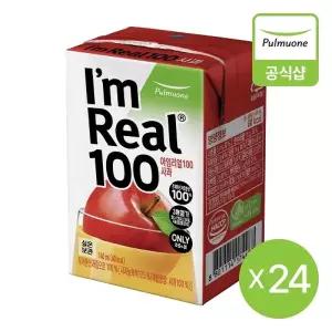 [풀무원] 아임리얼100 사과 24개입 (140mlLx6EA,4개)