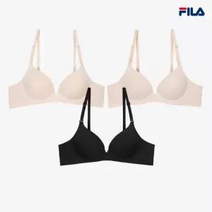 [휠라 언더웨어] 에센셜 베이직 와이어브라 3종 택 (FI4BAG1642F_SCR)