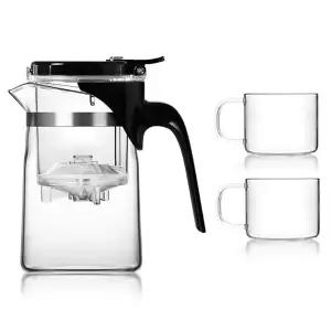 사마도요 SAG-08+ 500ml 내열 유리 티포트 티팟 찻잔 보리차 주전자