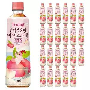 티로그 납작복숭아 아이스티 제로 홍차 500ml x 24PET